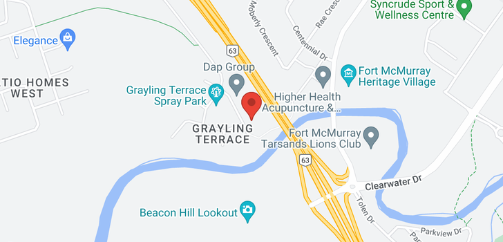 map of 134 Grayling Crescent